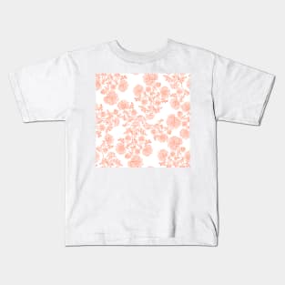 Lovely Pink Flowers Kids T-Shirt